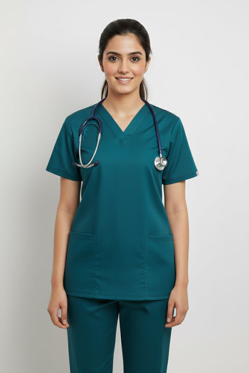 Women's 2-Pocket V-Neck Scrub